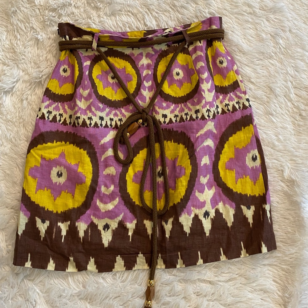 Milly Linen Skirt with rope belt